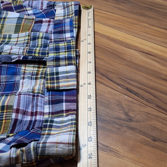 J Crew Y2K 00s 90s Madras Plaid Patchwork Mini Skirt 28" Waist Cotton Festival - Picture 6 of 6